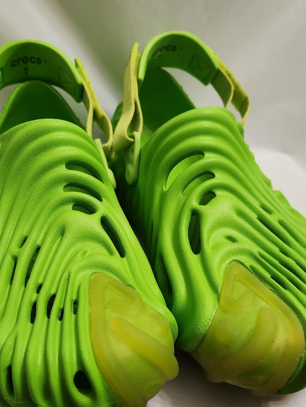 CROCS Pollex Clogs X Salehe Bembury Green Crocodile Shoes (M Size 12) - Picture 7 of 14